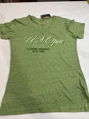 Camiseta verde US OPEN Championship 2012 nueva con etiquetas se ajusta como Med USTA tenis vintage Foto 1 de 4
