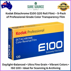 Kodak Professional Ektachrome E100 Color Reversal Film (120 Roll Film, 5-Pack) - Picture 1 of 3
