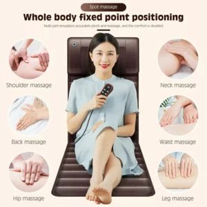 Energy-saving Full Body 30 Modes Heated Seat Cushion Shiatsu Chair Massager Home - Picture 1 of 14