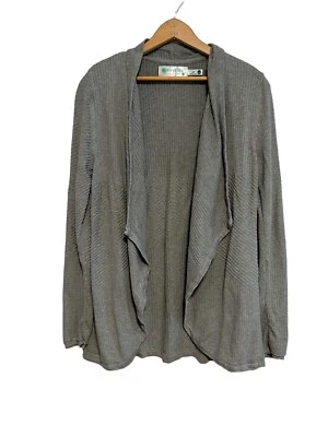 Suéter Cárdigan Gris Algodón Orgánico Aventura Talla Grande  Foto 1 de 3