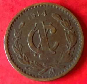 Mexico Estados Unidos 1 centavo 1914 - Picture 1 of 2