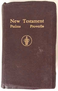 Vintage Gideons 1941 The New Testament Psalms And Proverbs - Picture 1 of 7