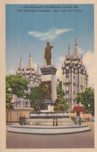 Monumento a Brigham Young - Salt Lake City, Utah - litografía sin publicar - Imagen 1 de 3