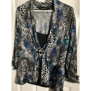 notations woman 2x top blouse - Picture 1 of 1