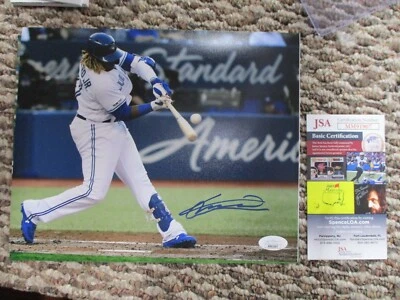 Vladimir Guerrero JR autographed signed 8x10 color photo JSA authentic photo g - Image 1 of 4