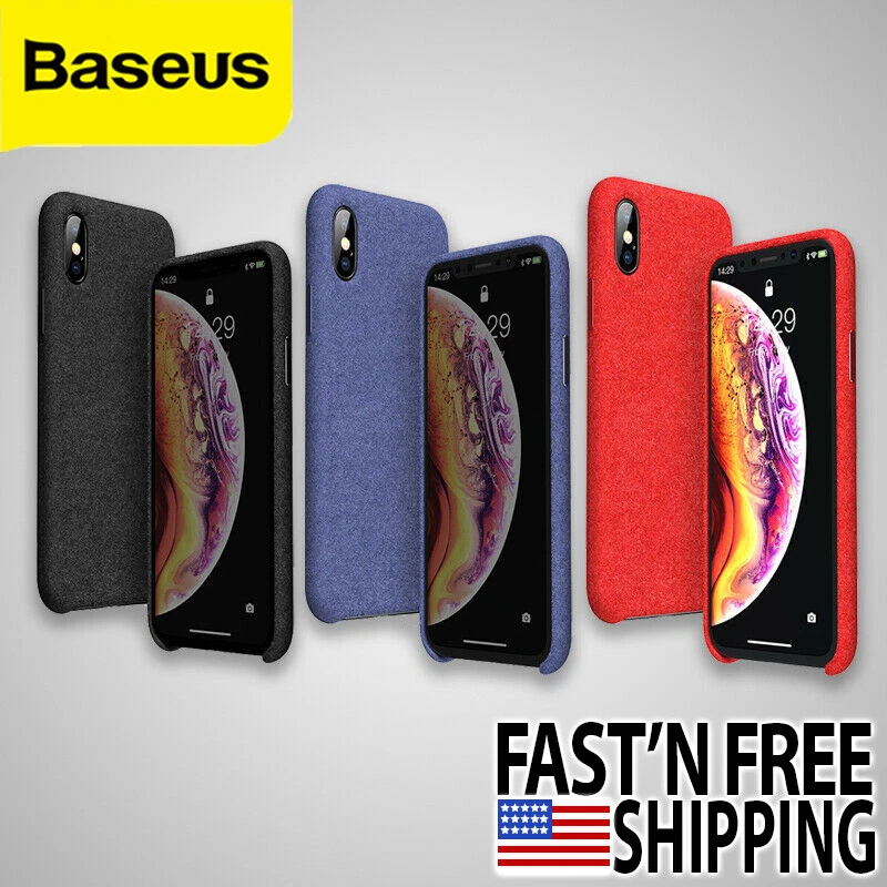 适用于 iPhone X XS Max 原装超纤维 TPU 防震手机壳 保护套 — 第 1/4 张图片