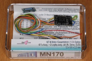 Zimo Decoder MN170 mit 9 Litzendrähten - Bild 1 von 1
