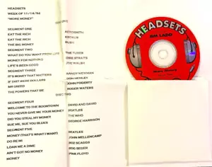 11/14/94 JIM LADD'S HEADSETS 'MORE MONEY' HR 2: DAVID/DAVID, BOZ SCAGGS,THE WHO - Picture 1 of 1