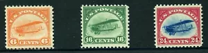 US Scott C1 -3 1918 primo set posta aerea nuovo nuovo di zecca (splendido) - Foto 1 di 2