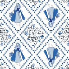 Alice im Wunderland Lewis Carroll blau Baumwolle Stoff Pro FQ 110cm breit