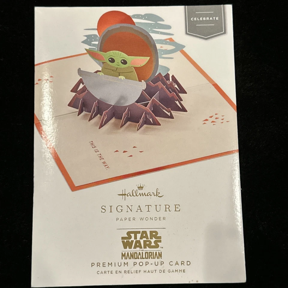 HALLMARK Signature Star Wars Mandalorian Premium Pop-up Card -