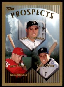 1999 Topps Lance Berkman/Mike Frank/Gabe Kapler Baseball Card A #205