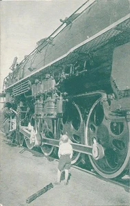 Postcard Northern Pacific Railroad North Coast Ltd Roller-Bearing Locomotive 40s - Picture 1 of 2