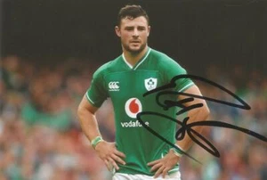 IRELAND & LEINSTER RUGBY UNION: ROBBIE HENSHAW SIGNED 6x4 ACTION PHOTO+COA - Picture 1 of 1