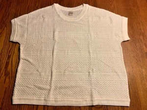 BLAIR Womens Open Stitch S/S SWEATER (2 Colors)  M  L  XL  2XL  3XL  NWT - Picture 1 of 4