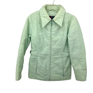 Chaqueta de Esquí Deportes de Acción Blanca Ciervo Para Mujer Vintage Como Nueva Verde Talla Pequeña - Imagen 1 de 14