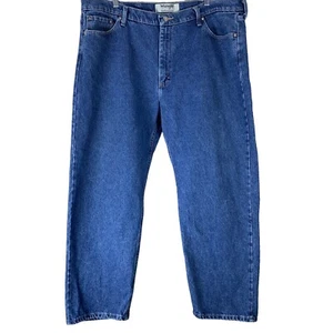 Wrangler Jeans Size 42x29 Dark Wash Denim Straight Leg Mens Pants - Picture 1 of 5