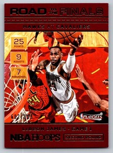 2016-17 Panini NBA Hoops Road to the Finals Second Round /999 LeBron James #45
