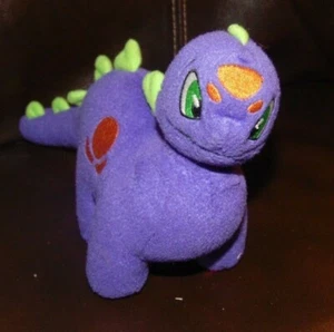 Neopets Chomby Purple Orange Dino Collectible Stuffed #13766 10" Long Plush - Picture 1 of 3