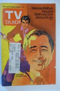 San Fran. Mar 11 1972 TV Guide MARCUS WELBY James Brolin Bob Peak art VONNEGUT - Picture 1 of 4