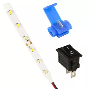 Kit Luci Striscia LED RC Auto Camion Buggy Interruttore + Connettore Tutti i Colori 12V - Foto 1 di 1