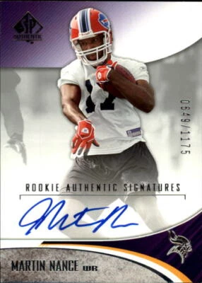 A7893- 2006 SP Authentic #212 Martin Nance RC Auto /1175 - Image 1 of 2