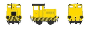 9032 Heljan O Gauge Ruston & Hornsby 48DS Enclosed Cab Yellow/Wasp Stripes - Picture 1 of 1