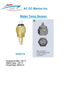 Coolant Temperature Sensor with Alarm M16x1.5 - 120°C/250°F (WK 107°C/224°F) - Picture 1 of 1