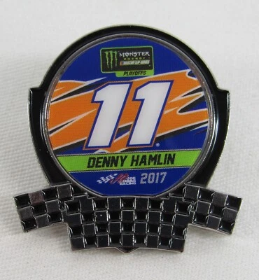2017 Denny Hamlin Collector Pin #11 Fed-Ex Joe Gibbs Racing NASCAR Cup - Image 1 of 4