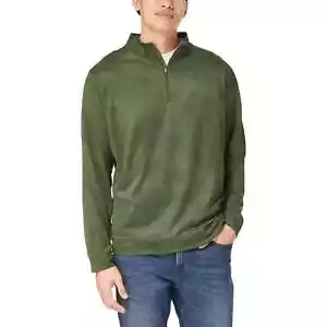 Kirkland Signature Men’s Performance Quarter Zip - Medium - BRAND NEW - GREEN - Picture 1 of 5