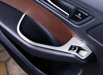 Cubierta de reposabrazos de panel elevador de ventana mate de acero para Audi Q5 2009-2016 4 piezas Foto 1 de 3