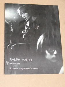 Ralph McTell 1970 Royal Festival Hall, London Konzertprogramm (Mr. Fox) - Bild 1 von 1