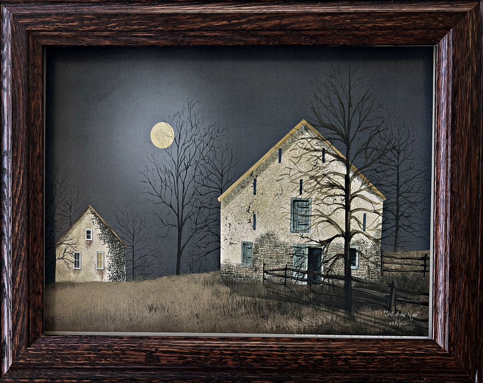Billy Jacobs Still of the Night Full Moon Decorator Art Print 14.5 x 11.5 - Image 1 of 1
