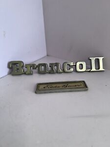 1986 1987 1988 Ford Bronco II Side Panel Emblem OEM Chrome