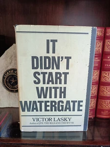 It Didn't Start With Watergate_Victor Lasky_HCDJ_SIGNED_1st Edn / 9th Prnt_VryGd - Picture 1 of 12
