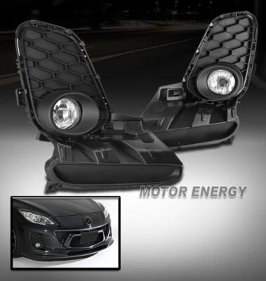 12-13 MAZDA 3 HATCHBACK/SEDÁN PARACHOQUES FAROS ANTINIEBLA CROMO CON SOPORTE IZQUIERDA+DERECHA Foto 1 de 4