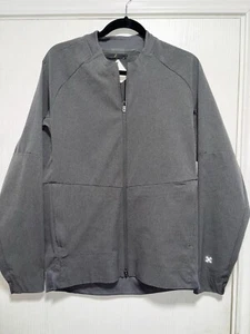 Chaqueta de bombardero Lululemon Airing Easy para hombre mediana ligera cremallera completa gris - Imagen 1 de 6