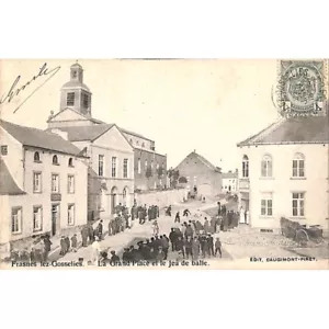 Frasnes-lez-Gosselies - La Grand'Place et le Jeu de balle. - Imagen 1 de 2