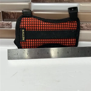 Allen Archery Ventillated Adult Short Arm Guard Orange Adjustable Straps - Picture 1 of 2