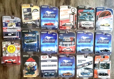 Lote de 17 Greenlight Ford Mustangs diecast 1/64 Foto 1 de 4