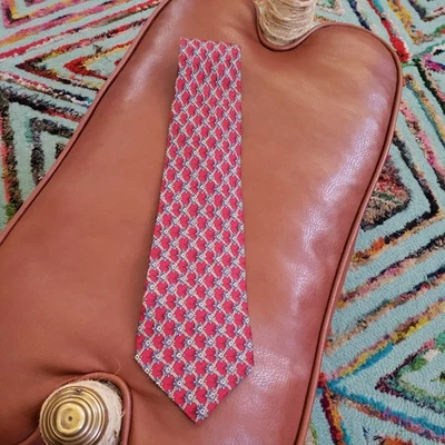 CORBATA HOMBRE BALLY VINTAGE 100% SEDA HECHA EN EE. UU. Foto 1 de 4