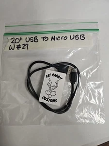 20" USB TO MICRO USB cable cord - Picture 1 of 1