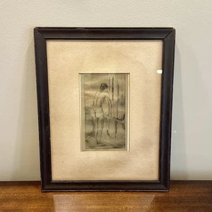 Original Nude Sketch - Jane Irish Contemporary Modernist Art 15.5” x 12.5” - Picture 1 of 6