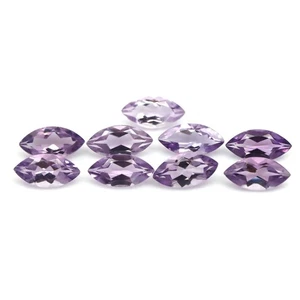 13.38 CT. Unheated 9Pcs Pink Amethyst Brazil Marquise - Picture 1 of 4