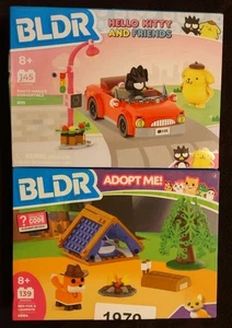 BLDR 2er Set NEU Adopt Me Rotfuchs Campingplatz & Hello Kitty + Friends Cabrio - Bild 1 von 2