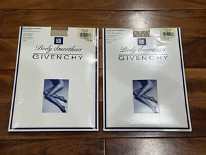 Vintage Givenchy 555 Body Smoothers Sheer To Waist Strumpfhose - La Creme Größe E Set 2 - Bild 1 von 4