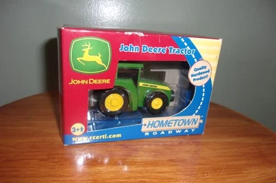 2002 JOHN DEERE ERTL Hometown Roadway Wooden Tractor NIB Magnetic Hitch HTF - Image 1 of 4