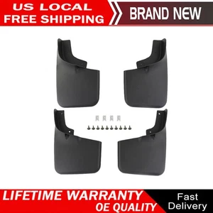 Front Rear Splash Mud Guards Flaps For 2004 2005 06-2014 F-150 w/ Fender Flares - Picture 1 of 8