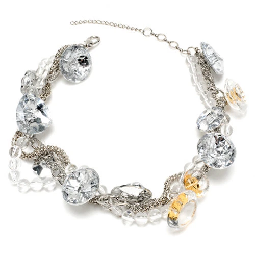 Новый с Ярлыками Amrita Singh Onyena цепочки прозрачный акценты коренастый мод ретро заявление ожерелье - Изображение 1 из 1