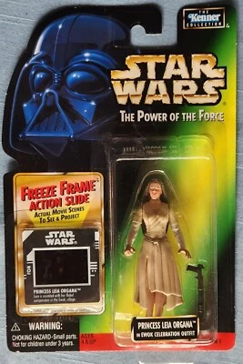 97 Star Wars NM Princess Leia Ewok  POTF2 w/FF Slide 69714 Collection 1 W13 - Image 1 of 4